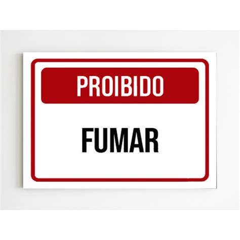 Kit 3 placas de sinalização ambiente proibido fumar mdf Submarino