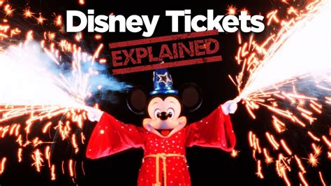 Disney World Tickets Explained Youtube