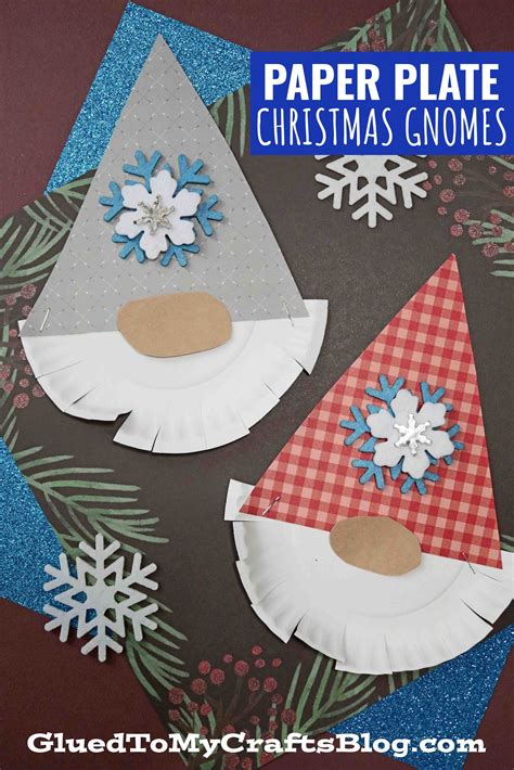 Diy Paper Plate Bearded Christmas Gnome Craft For Kids