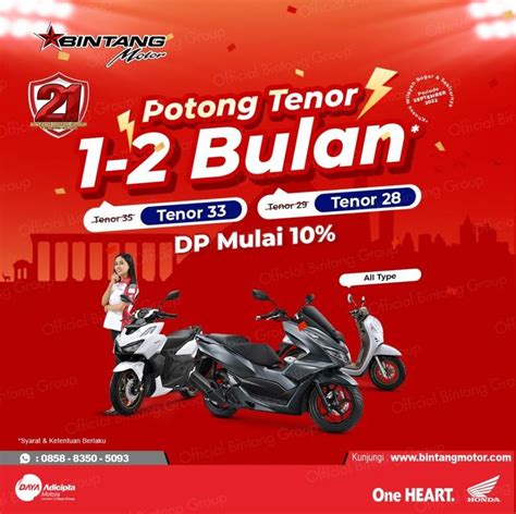 Promo Potong Tenor Bintang Motor Bogor September 2022 Honda Bintang