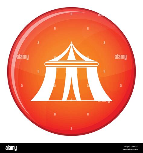 Circus Tent Icon Flat Style Stock Vector Image Art Alamy