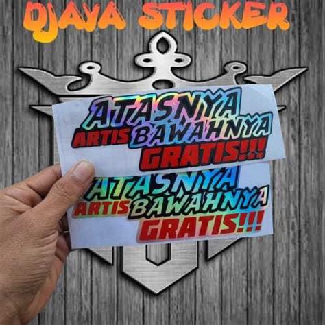 Stiker Cutting Viral Tiktok Atasnya Artis Bawah Nya Gratis Keren