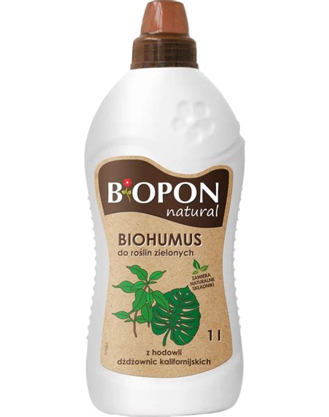 Nawóz płynny typu Biohumus do roślin zielonych 1 L BOPON NATURAL BROS