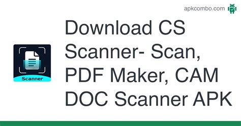 Cs Scanner Scan Pdf Maker Cam Doc Scanner Apk Android App Free