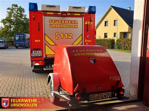 Abc Gefahrstoff Gasaustritt Im Geb Ude Feuerwehr Ursensollen