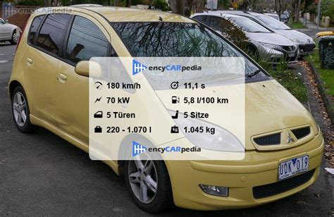 Mitsubishi Colt 1 3 Technische Daten 2004 2009 Leistung Karosserie