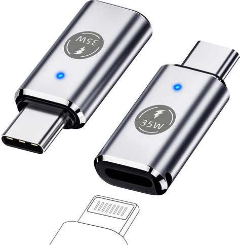 Amazon Jadebones USB C Male To Lightning Female Adapter 2 Pack