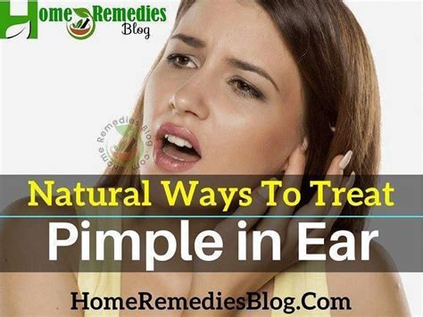 Natural Remedies To Get Rid Of Pimple In Ear Acneremediesfastpimplesovernight