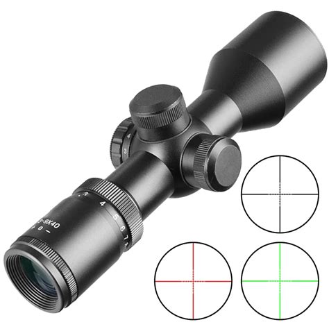 Tactical X Compact Optics Scope Mildot Rangefinder Reticle Red And