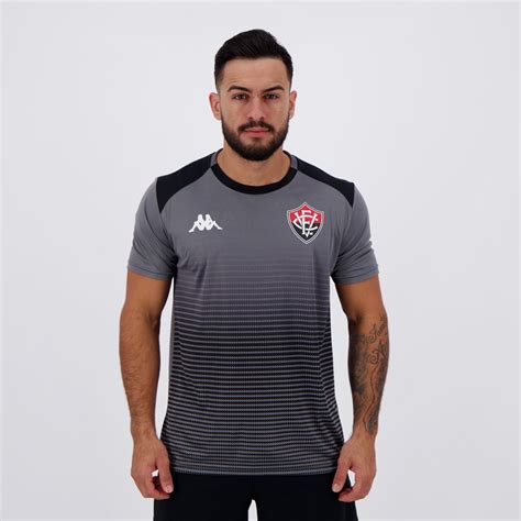 Camisa Kappa Vitória Concentração 2019 Comissão Técnica FutFanatics