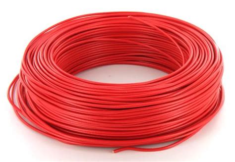 Fil rigide H07VU 1 x 2 5 mm² Rouge Couronne de 100 mètre