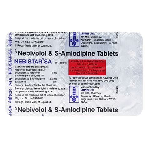 Nebistar Sa Tablet S Price Uses Side Effects Netmeds