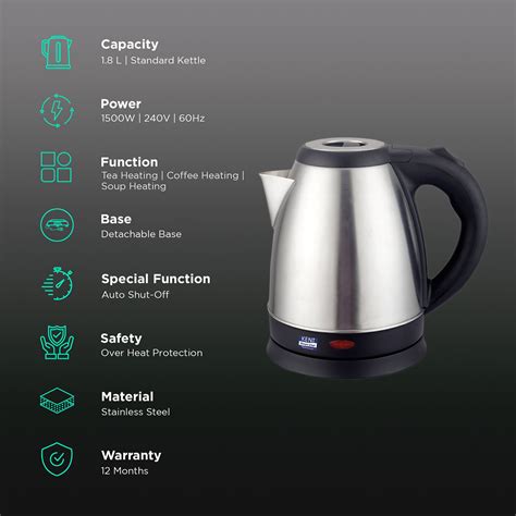 Buy Kent Vogue Watt Litre Electric Kettle With Degree