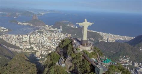 Rio De Janeiro Brazil Aerial View Stock Footage Video (100% Royalty ...