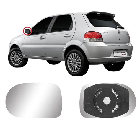 Lente Retrovisor Esquerdo Encaixe Fiat Palio 2011 Submarino