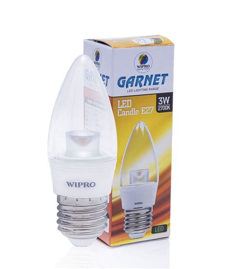 Wipro Garnet W Led Candle Bulb E Cap Buy Wipro Garnet W Led Candle