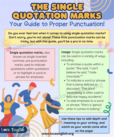 Single Quotation Marks: A Guide to Using Single Inverted Commas in ...