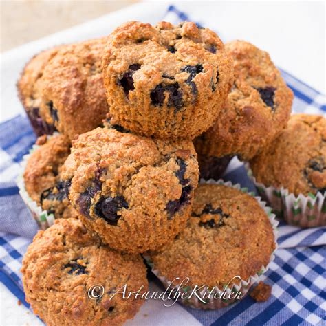 Blueberry Bran Muffins Art And The Kitchen