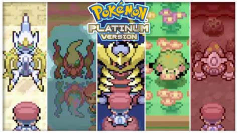 Pok Mon Platinum All Legendary Pokemon Locations Hq Youtube