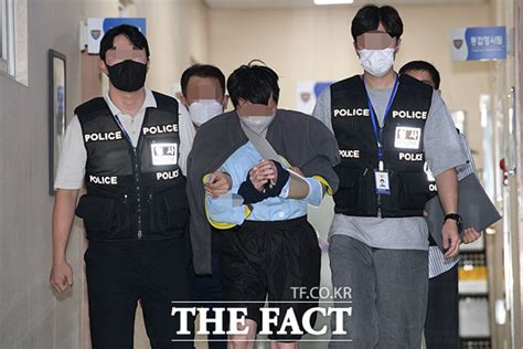 신당역 살인사건 피의자구속영장심사 위해 법원 호송 Tf사진관 포토 기사 더팩트