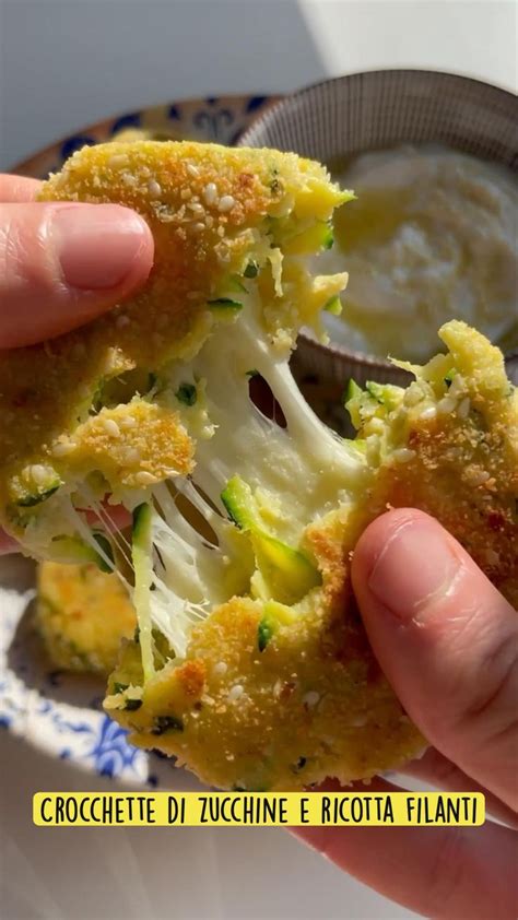 Crocchette Di Zucchine E Ricotta Filanti Ricette Contorni Ricette