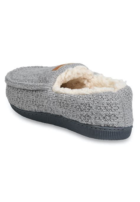 Textured Knit Mocassin Slipper Slippers Onestopplus