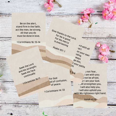 Printable Prayer Cards, Bible Scripture Cards Digital Download, Bible ...