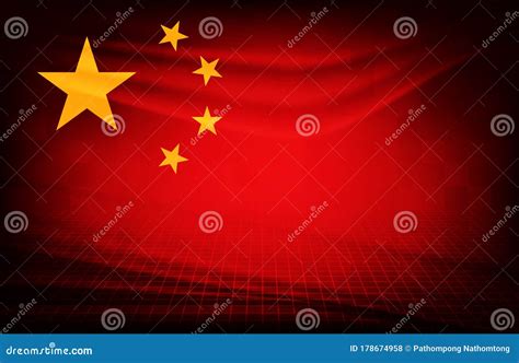 Background of Red China Flag Silk Waving Stock Vector - Illustration of ...