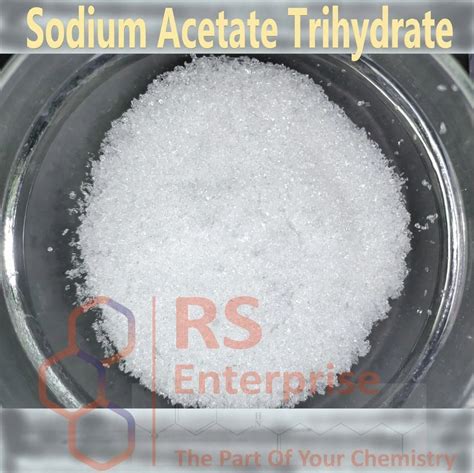 White Sodium Acetate Trihydrate Grade Standard Industrial Packaging