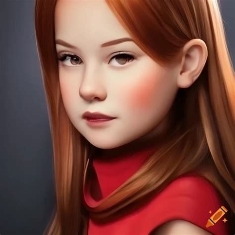 Realistic Portrait Of Mabel Pines In High Resolution K Detail