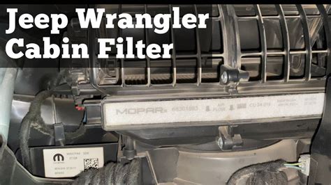 2018 Jeep Wrangler Jl Cabin Air Filter