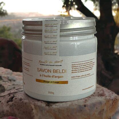 Savon Noir L Huile D Argan Gr Beaut Du D Sert