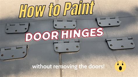 How To Paint Door Hinges Youtube