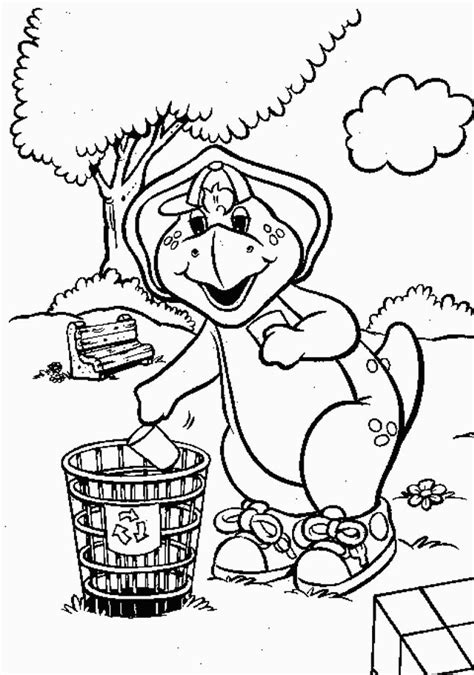 Barney Baby Bop Coloring Page Clip Art Library The Best Porn Website