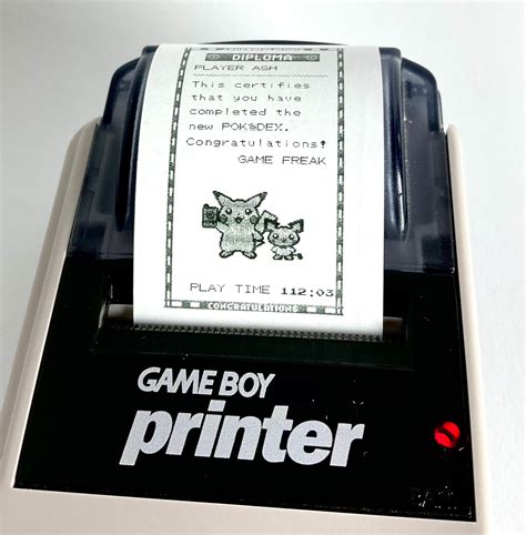 Game Boy Printer Pokemon