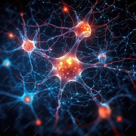 Premium Photo | Neural links network