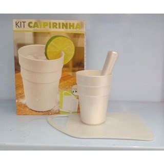 Kit Caipirinha Copo Socador E Tabua De Plastico Multiuso 3