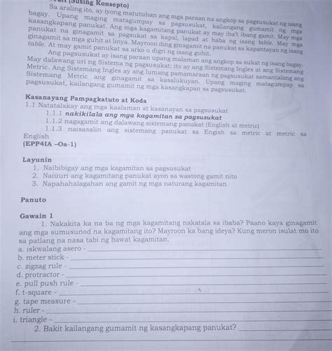 Gawain Nakakita Ka Na Ba Ng Mga Nakatala Sa Ibaba Paano Kaya