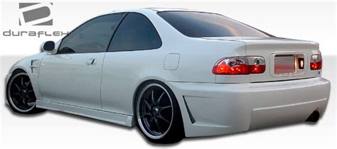 1993 Honda Civic 2dr Fiberglass Sideskirts Body Kit 1992 1995 Honda Civic 2dr 4dr Duraflex