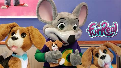 Chuck E Cheese And Furreal Chatty Charlie Eli Loves Charlie The Dog