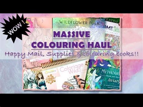 Huge Colouring Book Haul May To October Adult Colouring Youtube