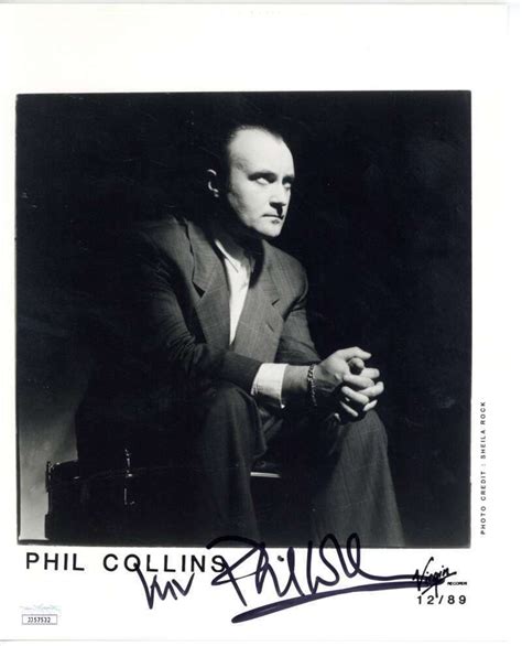 Lot Detail Phil Collins Signed 8 X 10 Promotional Photograph Jsa