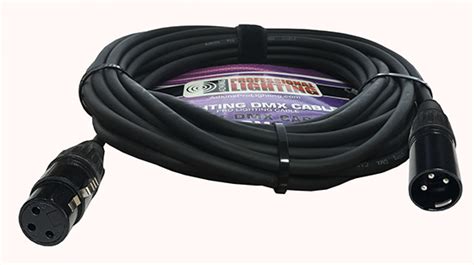 25 Foot Lighting Dmx Cable Adkins Professional Lighting