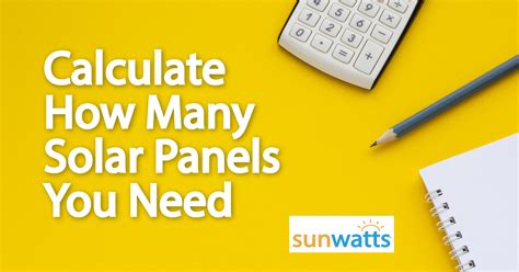 Unveiling The Equation Determining The Number Of Solar Panels To Power