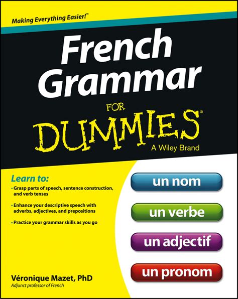 French Grammar For Dummies Book Dummies