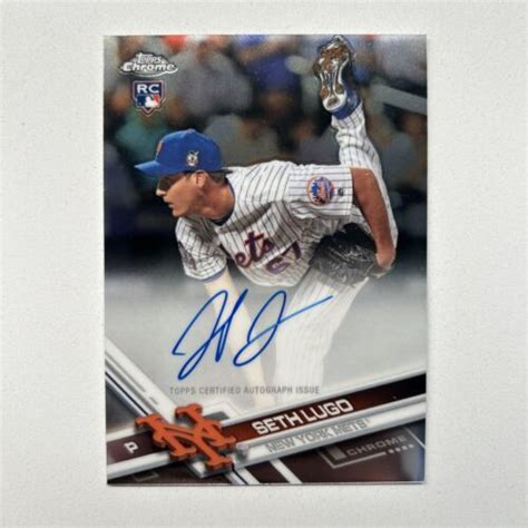 Topps Chrome Seth Lugo Rookie On Card Auto Rc Ra Sl Mets Now Kc