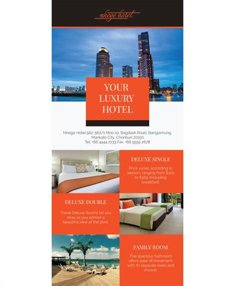 11+ Hotel Rack Card Designs & Templates - PDF, AI | Free & Premium ...