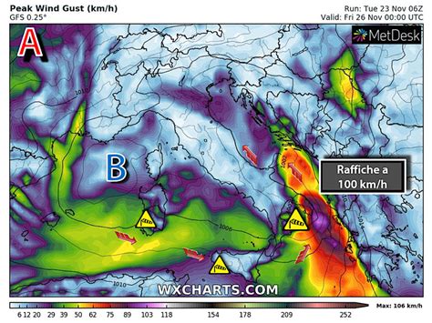 Meteo VENTI Di BURRASCA A Oltre 100 Km H E Violente Mareggiate Le