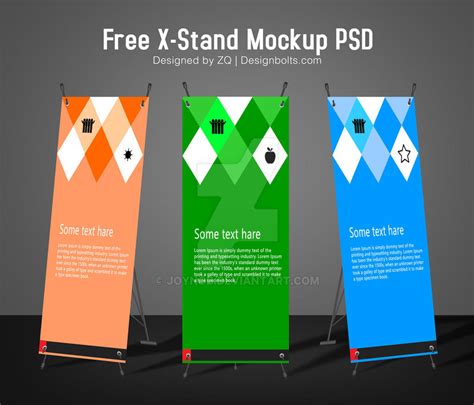 Free X Stand Banner Mockup Psd By Joynob On Deviantart