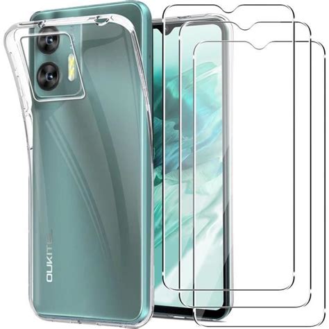 Coque Pcs Verre Tremp Pour Oukitel C C Verre Tremp